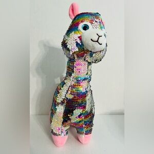 Fun Express Sequined Llama Plush